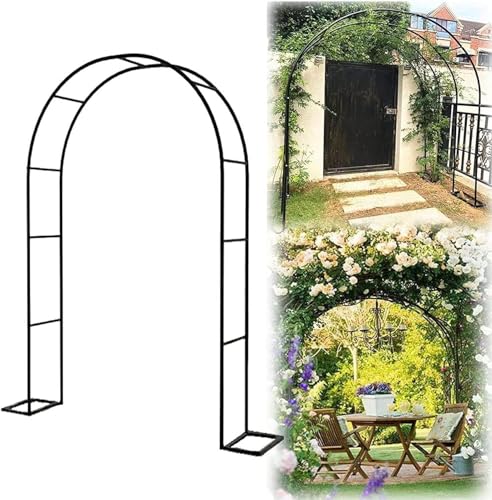 HynJGih Robuste Gartenbögen, Rosenkletterpflanzen unterstützen Bögen, Gartendekorationen for Rosen, Früchte, Bögen oder Erbsen(W2.4xH2.2m) von HynJGih