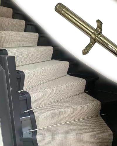 HynJGih Runde Befestigungsmatte for Treppen, röhrenförmig, for Innendekoration, Teppichstange for Treppen, (70cm/27.6in/2.3ft) von HynJGih