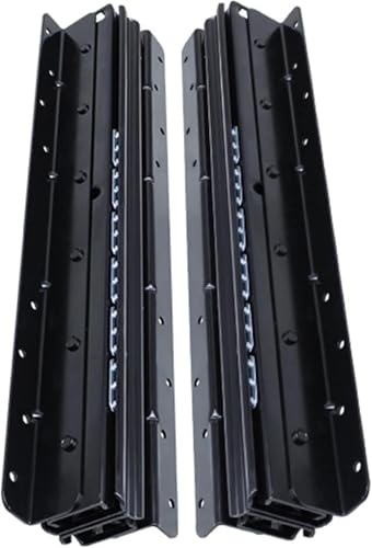 HynJGih Schubladenführungen for Treppenunterschränke, verdickte Hochleistungsführungen, Vollauszugsführungen(Black,600MM 1450mm) von HynJGih