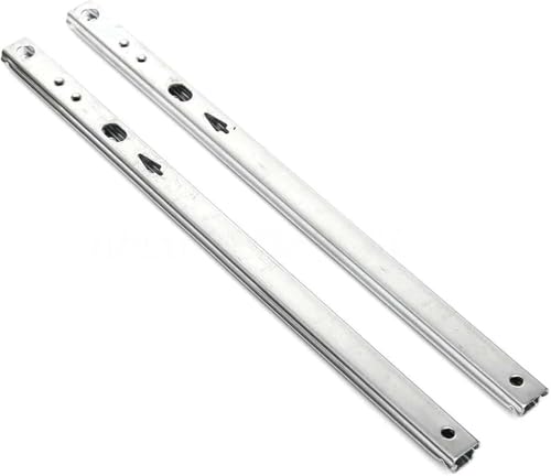 HynJGih Schubladenschienen, 1 Paar, 17 mm breit, Zwei Abschnitte, Stahlkugelführung, Ersatzschubladenteile(8inches (182mm)) von HynJGih