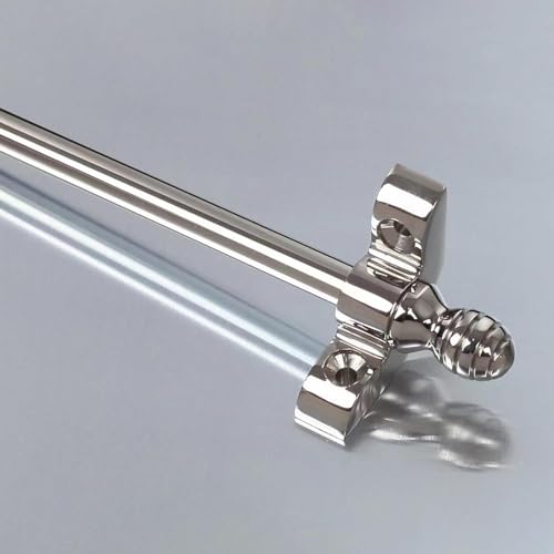 HynJGih Silberne Treppenteppichstangen, Teppichbefestigungsstangen aus Messing for Zuhause, Büro, Kino, Treppenteppich-Pressstangen(L70cm(27 1/2")) von HynJGih
