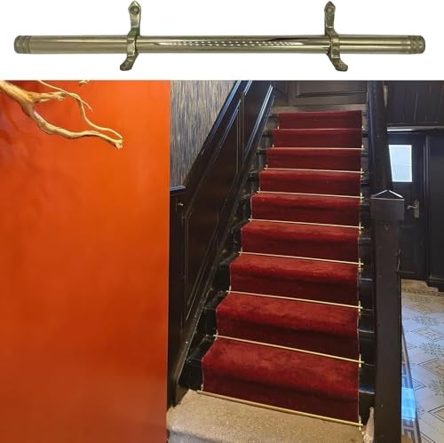 HynJGih Treppenteppichstange, Fester Treppenteppich for Bibliothek/Museum/Hotel. Treppenteppich, dekorative Treppenläuferstange(5pcs) von HynJGih