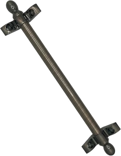 HynJGih Treppenteppichstange, glänzende antike Messing-Teppichbefestigung for Holzstufen, Teppichstange for dekorative Treppen, Treppeneckstange(L70cm(27 1/2")) von HynJGih