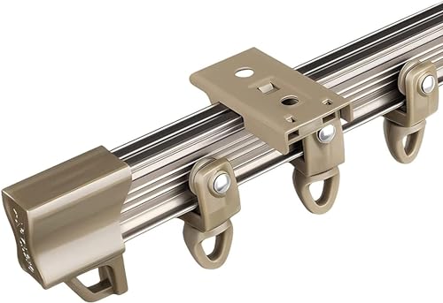 HynJGih Vorhangschienensystem Deckenmontage/Wandmontage, biegbare Gardinenstangen mit Mehreren Rollen, Loft-Balkon-Vorhangschiene(Ceiling Mount,800cm/26.2ft) von HynJGih