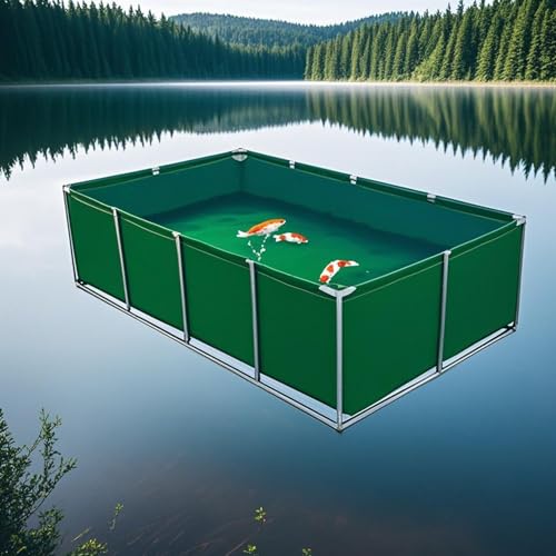 Hynbdes Rahmen Pool Rechteckiger Oberirdischer Pool Aus Metall Garten-Aktivitäts-Schwimmbecken Für Erwachsene - 3-Schicht-PVC-Laminatmaterial, Inklusive Reparaturflicken von Hynbdes