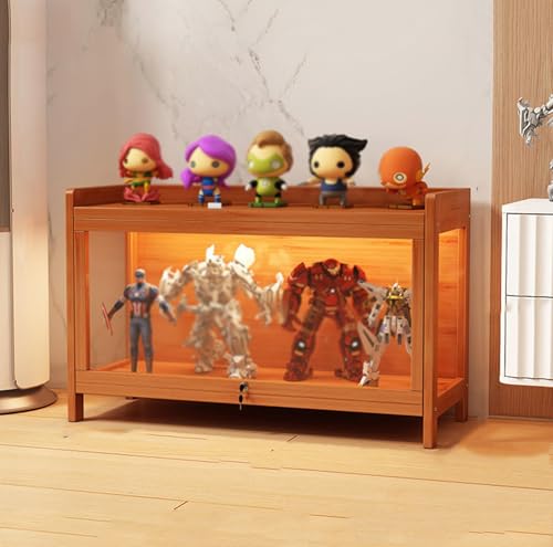 Hynbdes Vitrinenschrank Stehend, Curio-SchräNke, vitrine Stehend Holzvitrine Acryl-Vitrine für Wohnzimmer und Büro, Bücher Hynbdes Vitrinenschrank Stehend, Curio-SchräNke, vitrine Stehend Holzvitrine Acryl-Vitrine für Wohnzimmer und Büro, Bücher von Hynbdes