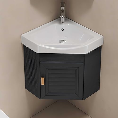 Hynbdes Wandmontiertes Keramikwaschbecken,Badezimmer-Eckwaschbecken,Eckwaschbecken Mit Unterschrank,Wandwaschbecken Hängewaschbecken Wandschrank-Set Für Kleine Räume Schwarz-38 * 38 Hynbdes Wandmontiertes Keramikwaschbecken,Badezimmer-Eckwaschbecken,Eckwaschbecken Mit Unterschrank,Wandwaschbecken Hängewaschbecken Wandschrank-Set Für Kleine Räume Schwarz-38 * 38 von Hynbdes