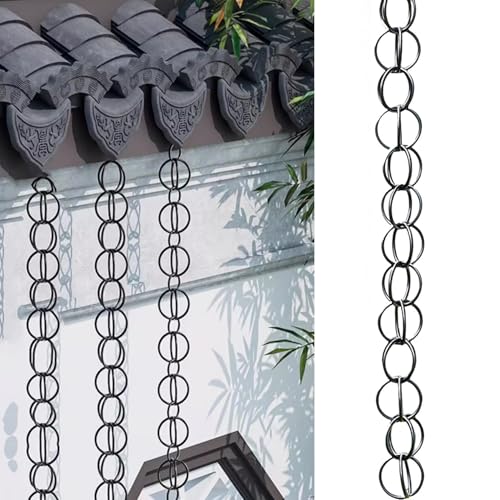 Hynbdes Wasserfall-Regenkette,Ring-Regenkette,Regenwasser sammeln,Wird für Außendekoration und Pavillonrinnen Verwendet,Für Veranda,Balkon,Hof,Garten,Pavillon Hynbdes Wasserfall-Regenkette,Ring-Regenkette,Regenwasser sammeln,Wird für Außendekoration und Pavillonrinnen Verwendet,Für Veranda,Balkon,Hof,Garten,Pavillon von Hynbdes