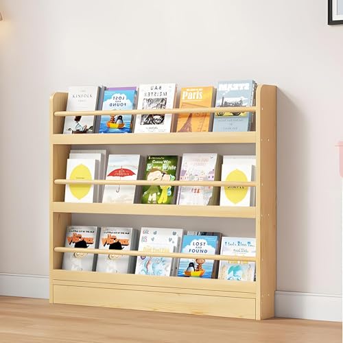 Hyunbdes Bücherregal Kinder, Wandregal,Kinderregal für Bücher Spielzeug, Hängeregal Dekoregal, Lagerung Bücherregal Rack Wand Spielzimmer für Kinder und Erwachsene Holzfarbe Hyunbdes Bücherregal Kinder, Wandregal,Kinderregal für Bücher Spielzeug, Hängeregal Dekoregal, Lagerung Bücherregal Rack Wand Spielzimmer für Kinder und Erwachsene Holzfarbe von Hynbdes