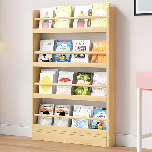 Hyunbdes Bücherregal Kinder, Wandregal,Kinderregal für Bücher Spielzeug, Hängeregal Dekoregal, Lagerung Bücherregal Rack Wand Spielzimmer für Kinder und Erwachsene Holzfarbe Hyunbdes Bücherregal Kinder, Wandregal,Kinderregal für Bücher Spielzeug, Hängeregal Dekoregal, Lagerung Bücherregal Rack Wand Spielzimmer für Kinder und Erwachsene Holzfarbe von Hynbdes