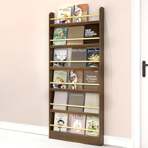 Hyunbdes Kinderbücherregal Wandregale, platzsparendes Regal hinter der Tür, schnelle und Flexible Montage – hohes Holzregal für Kinderzimmer, Kinderzimmer, Schlafzimmer Hyunbdes Kinderbücherregal Wandregale, platzsparendes Regal hinter der Tür, schnelle und Flexible Montage – hohes Holzregal für Kinderzimmer, Kinderzimmer, Schlafzimmer von Hynbdes