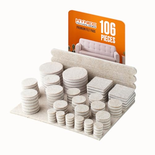 Hynec Premium Möbelschoner Filzgleiter Selbstklebend, Filzgleiter für Stühle, Bodenschoner für Stühle - 106 Teile, 7 GRÖSSEN, BEIGE, bodenschutz Stuhl Hynec Premium Möbelschoner Filzgleiter Selbstklebend, Filzgleiter für Stühle, Bodenschoner für Stühle - 106 Teile, 7 GRÖSSEN, BEIGE, bodenschutz Stuhl von Hynec Technologies