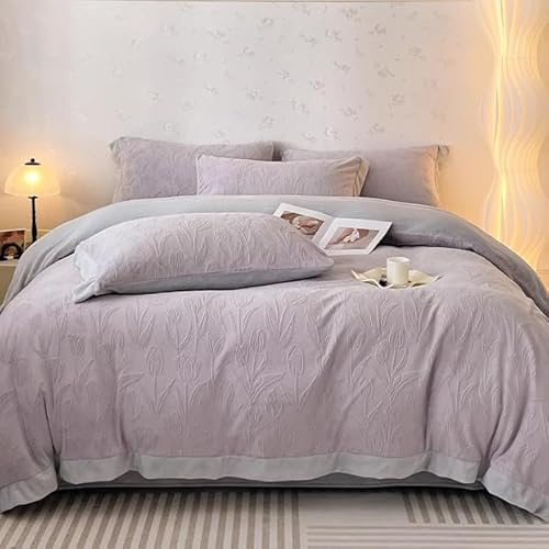 Hynyjxjy A,1.8m, Weiche Perkal Bettwäsche 4-Teiliges Bettdecken Set Queen Size Exquisite Verarbeitung Für Winterliche Schlichtes Modernes Bettwäsche Set Für Mädchen, Teenager, Männer Und Frauen Hynyjxjy A,1.8m, Weiche Perkal Bettwäsche 4-Teiliges Bettdecken Set Queen Size Exquisite Verarbeitung Für Winterliche Schlichtes Modernes Bettwäsche Set Für Mädchen, Teenager, Männer Und Frauen von Hynyjxjy