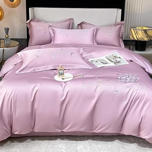 Hynyjxjy C,1.5m, 4 Teiliges Bettwäsche Set Bettdeckenset Aus 100% Baumwolle Exquisite Handarbeit Bettwäschekollektion Mit Stickerei Mit Bettbezug, Bettlaken, Kissenbezügen Und Kissenbezügen Hynyjxjy C,1.5m, 4 Teiliges Bettwäsche Set Bettdeckenset Aus 100% Baumwolle Exquisite Handarbeit Bettwäschekollektion Mit Stickerei Mit Bettbezug, Bettlaken, Kissenbezügen Und Kissenbezügen von Hynyjxjy