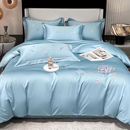 Hynyjxjy C,2m, Ganzjahres Bettwäsche Set 4-Teiliges Queensize Bettwäscheset Weiche Perkal Bettwäsche Kühlende Laken Für Die Schlafzimmerdekoration Mit Reißverschluss Bezug Aus 100% Baumwolle Hynyjxjy C,2m, Ganzjahres Bettwäsche Set 4-Teiliges Queensize Bettwäscheset Weiche Perkal Bettwäsche Kühlende Laken Für Die Schlafzimmerdekoration Mit Reißverschluss Bezug Aus 100% Baumwolle von Hynyjxjy