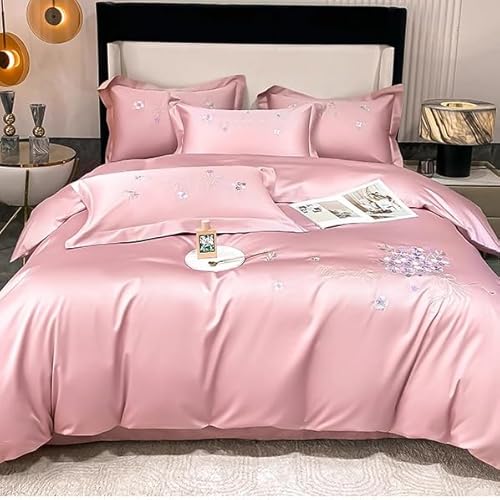 Hynyjxjy E,1.5m, 4 Teiliges Bettwäsche Set Bettdeckenset Aus 100% Baumwolle Exquisite Handarbeit Bettwäschekollektion Mit Stickerei Mit Bettbezug, Bettlaken, Kissenbezügen Und Kissenbezügen Hynyjxjy E,1.5m, 4 Teiliges Bettwäsche Set Bettdeckenset Aus 100% Baumwolle Exquisite Handarbeit Bettwäschekollektion Mit Stickerei Mit Bettbezug, Bettlaken, Kissenbezügen Und Kissenbezügen von Hynyjxjy