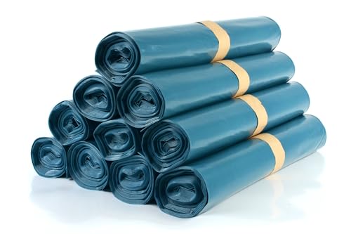 🆄🅽🆂🅴🆁 𝗧𝗜𝗣𝗣: Hypafol 100 Stück reißfeste Müllsäcke | extra starke Abfallsäcke | 10 blaue Rollen | 120 L Fassungsvolumen | stabile Müllbeutel aus umweltfreundlicher Recyclingfolie von Hypafol