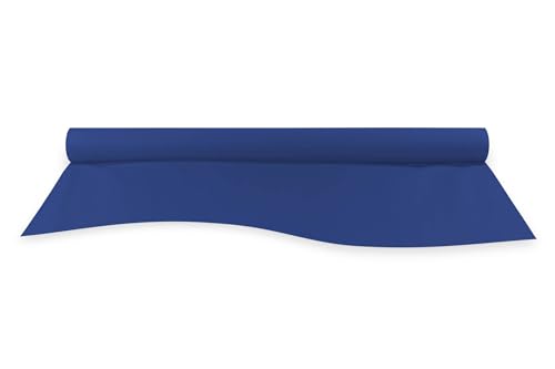 Hypafol Airlaid Tischdeckenrolle blau I Papiertischdecke Rolle mit stoffähnlicher Eigenschaft, 1,20 x 24 m I Einweg Tischdecke für Biertische & mehr I Einmal Tischdecke ideal für Partys & Hochzeit von Hypafol