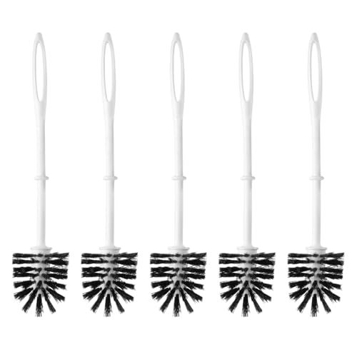 Hypafol Klobürste weiß I Toilettenbürste Nachfüllset für zuhause, Gastro & Büro I WC-Bürsten aus robustem Kunststoff I funktionaler WC-Bürstenkopf I Toilet Brush Set I Hygiene auf Vorrat von Hypafol