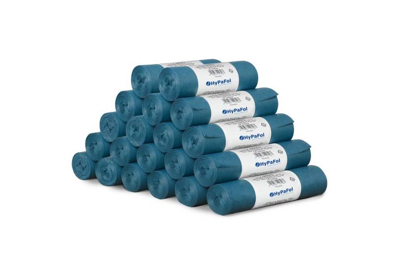 Hypafol Müllbeutel LDPE Müllsäcke blau, Typ 60, 60L, 600x800mm, 20 Rollen à 10 Stück von Hypafol