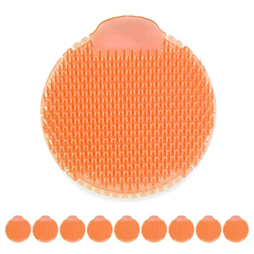 Hypafol Urinaleinlage mit Duft | 10 Stück | Mango Duft | Beidseitig verwendbarer Urinalsieb mit Spritzschutz |einzeln verpackt |schräg angeordnete Noppen von Hypafol