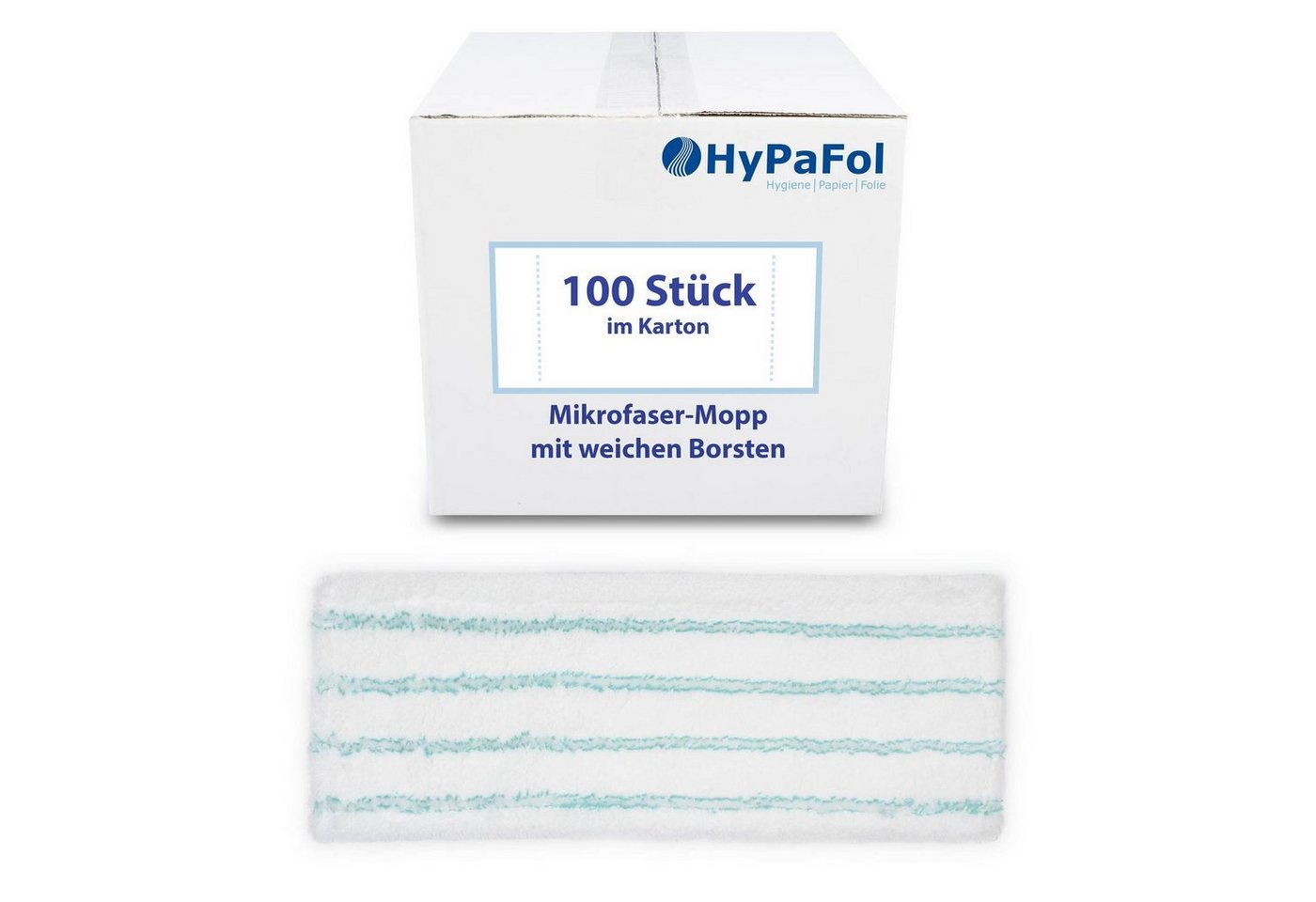 Hypafol Wischmopp / Baumwolle / Mikrofaser/ mit Borsten, 40-50 cm Breite, 3er-Pack von Hypafol