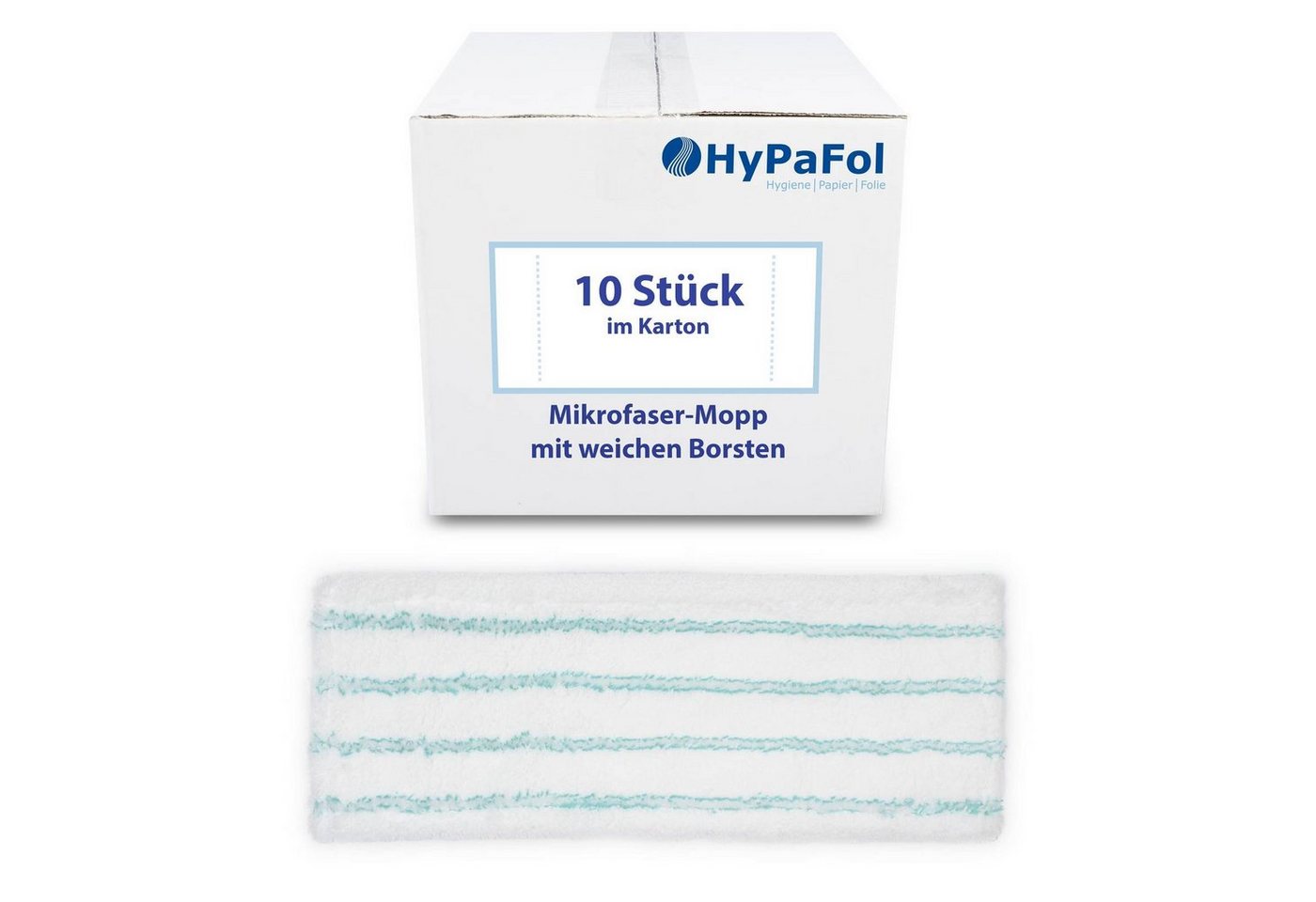 Hypafol Wischmopp / Baumwolle / Mikrofaser/ mit Borsten, 40-50 cm Breite, 3er-Pack von Hypafol