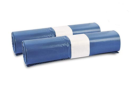 Müllsäcke, 50 St. extra starke blaue Müllbeutel, 120 l Fassungsvermögen, 700 x 1.100 mm, Typ 70 mit 42 my, besonders reißfest, ideal für Garten, Umzüge, Entrümpelungen & Haushalt, 2er Pack von Hypafol