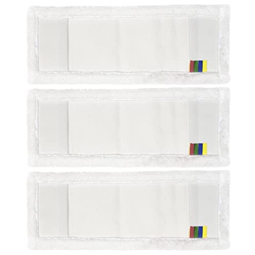 Profi Wischbezug aus Mikrofaser | 50cm Breite | 3er-Pack | für alle Bodenarten und Bodenwischer | Ersatzbezug zur Schmutzaufnahme mittels Wischmopp von Hypafol