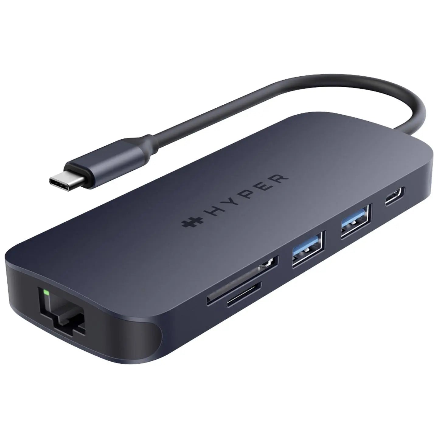 B-Ware Hyper Dockingstation Hub Usb C Universal Mitternachtsblau Notebook Hdmi Sd Rj45 von Hyper