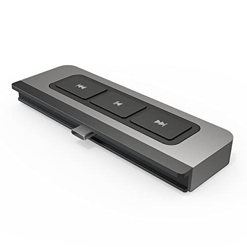 HYPER Laufwerk USB C Hub iPad Pro Zubehör 6in1: HDMI 4K60Hz, USB-C 5Gbps, USB-A 5Gbps, MicroSD/SD-Kartenleser, 3,5-mm-Kopfhöreranschluss für iPad Pro Air Mini, Grau (HD449-GRAY) von Hyper