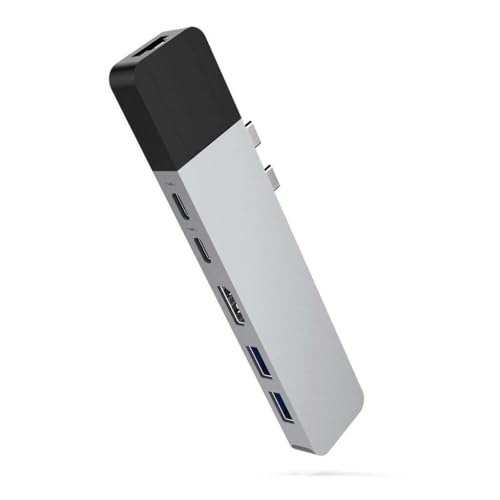 Hyper - HyperDrive NET 6-in-2 Hub für USB-C für MacBook Pro/Air - HDMI 4K60Hz HDR, USB-C 40Gbps 100W PD, USB-C 5Gbps 60W PD, 2 x USB-A 3.0, Gigabit Ethernet - Silber Hyper - HyperDrive NET 6-in-2 Hub für USB-C für MacBook Pro/Air - HDMI 4K60Hz HDR, USB-C 40Gbps 100W PD, USB-C 5Gbps 60W PD, 2 x USB-A 3.0, Gigabit Ethernet - Silber von Hyper