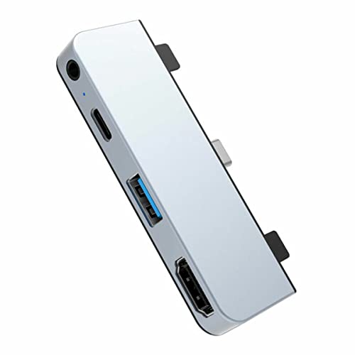 HyperDrive USB-C-Hub-Adapter für iPad Pro 11 n 12.9 Zoll, die meisten USBC Smartphones/Tablets, 4-in-1 USB-C Hub Dongle mit 4K HDMI, C-USB PD Aufladen, USB 3.0, 3,5mm Kopfhörerbuchse, Space Grey HyperDrive USB-C-Hub-Adapter für iPad Pro 11 n 12.9 Zoll, die meisten USBC Smartphones/Tablets, 4-in-1 USB-C Hub Dongle mit 4K HDMI, C-USB PD Aufladen, USB 3.0, 3,5mm Kopfhörerbuchse, Space Grey von Hyper