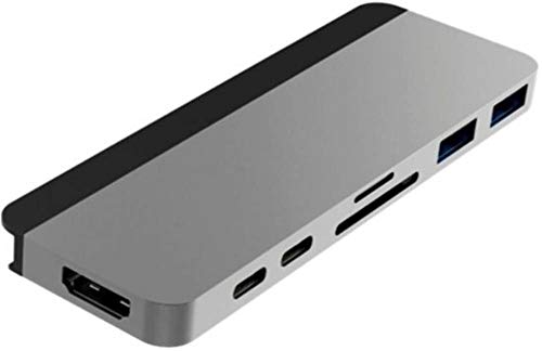 Sanho HyperDrive Duo 7-in-2 Dock für MacBook Pro/Air, silberfarben von Hyper