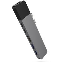 Sanho HyperDrive NET 6-in-2 Dockingstation USB-C für MacBook, grau von Hyper