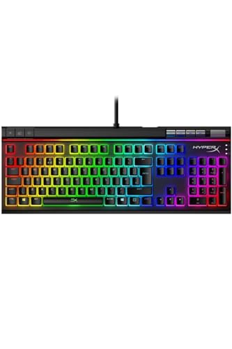 HyperX Alloy Elite 2 - Mechanische Gaming-Tastatur, Software-gesteuertes Licht & Makro-Anpassung, ABS Pudding Tastenkappen, Media Controls, RGB LED Hintergrundbeleuchtung, Linear Switch von HyperX