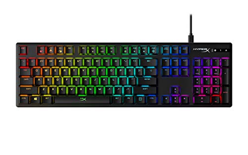 HyperX Alloy Origins – Mechanische Gaming–Tastatur, RGB, HyperX Blue mechanische Switches, kompakt, tragbar, langlebiges Aluminiumgehäuse, fortschrittliche Personalisierung, HyperX NGENUITY Software von HyperX