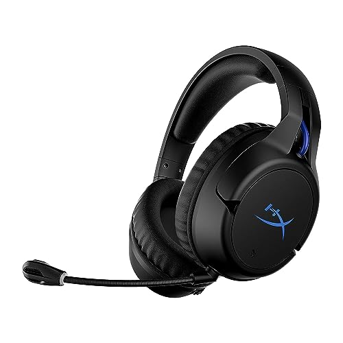 HyperX Cloud Flight – Kabelloses Gaming-Headset für PS5, PS4, bis zu 30 Stunden Akku, Memory-Schaum-Ohrpolster und Premium-Kunstleder, Mikrofon mit Rauschunterdrückung und LED-Mikrofonstummschaltung von HyperX