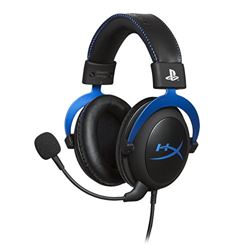 HyperX Cloud – Offizielles Playstation Lizenziertes Gaming-Headset für PS4 mit Inline-Audio-Steuerung, abnehmbares Mikrofon mit Geräuschunterdrückung, bequemer Memory-Schaum, Schwarz von HyperX