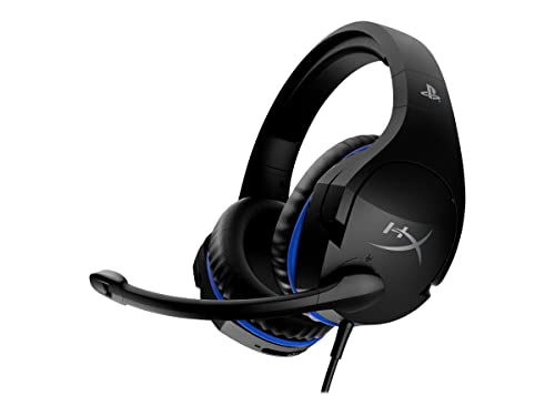 HyperX Cloud Stinger – Gaming Headset, offiziell PS4-lizensiert für PlayStation4, leichtgewichtig, drehbare Ohrmuscheln, Memory-Schaum, Komfort, Langlebigkeit, Stahl-Schieberegler, Black von HyperX