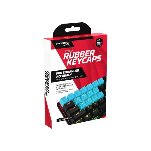 HyperX Rubber Keycaps - Gaming Accessory Kit, 19 Tasten, Englisch (US) Layout, Blau von HyperX