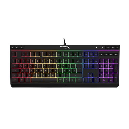 HyperX Alloy Core RGB – Membrane Gaming Tastatur (QWERTZ deutsches Layout) Schwarz von HyperX