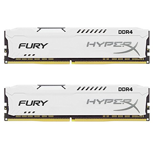 HyperX HX426C16FW2K2/16 Fury Weiß Arbeitsspeicher, DDR4, 16GB (Kit 2x8GB), 2666MHz CL16 DIMM XMP von HyperX