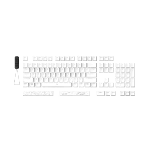 HyperX Pudding Keycaps 2 - Volltasten-Set - PBT - 112 Tasten - Weiß HyperX Pudding Keycaps 2 - Volltasten-Set - PBT - 112 Tasten - Weiß von HyperX