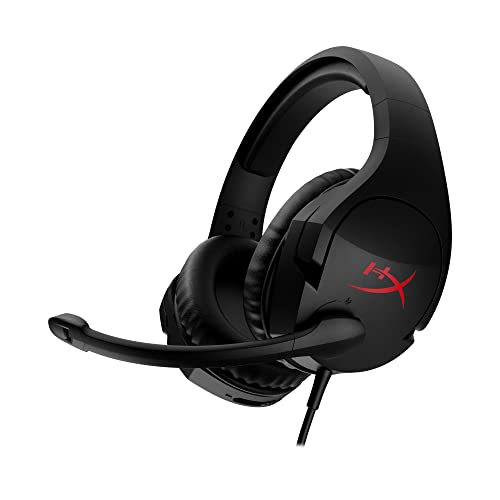 HyperX Cloud Stinger Gaming-Headset mit Kabel, DTS Headphone, Spatial Audio, 53-mm-Treiber, Memory Foam, 7.1 Surround-Sound, Flip-to-Mute-Mikrofon, USB- und 3,5-mm-Anschluss, Schwarz von HyperX