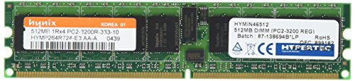 Hypertec hymin46512 512 MB DIMM, PC2–3200, registriert Memory entspricht Intel von Hypertec
