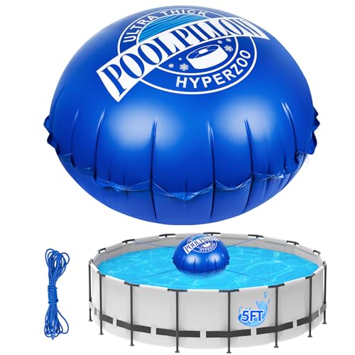Hyperzoo Poolkissen für oberirdische Pools, 1,5 m, robustes Poolschließ-Set für oberirdische Pools, verbessertes 0,5 mm PVC, kältebeständiges, aufblasbares Luftkissen zum Überwintern, mit 15 m langem Hyperzoo Poolkissen für oberirdische Pools, 1,5 m, robustes Poolschließ-Set für oberirdische Pools, verbessertes 0,5 mm PVC, kältebeständiges, aufblasbares Luftkissen zum Überwintern, mit 15 m langem von Hyperzoo