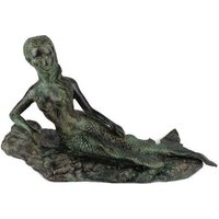 Antik Bronze Meerjungfrau Skulptur, Große Statue von HypnoticGifts