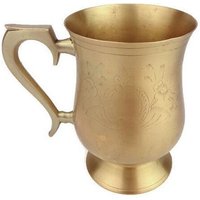 Antike Messing Tasse, Gravierte Tasse von HypnoticGifts