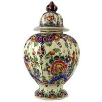 Extra Großes Keramikgefäß, Holland-Keramikgefäß, Handbemalte Holland-Keramikurne, Polychrome Keramikurne von HypnoticGifts